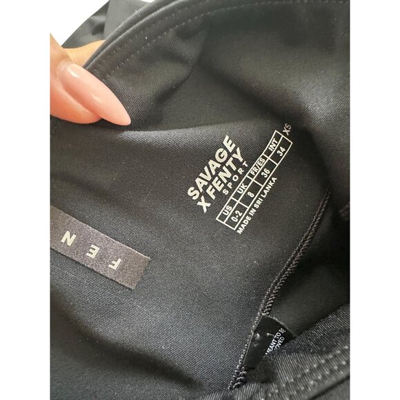 SAVAGE X FENTY Sport Black Tights Leggings Size XS (0-2) - Picture 4 of 7